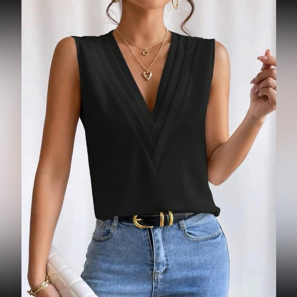 Luxe V neck blouse - Picture 1 of 15